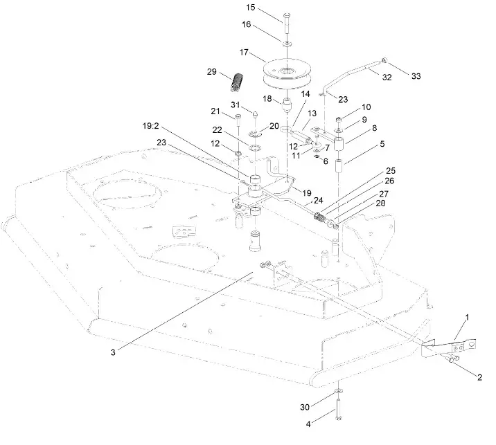 TORO 02712 Commercial Walk Behind Traction Unit - FIG 2