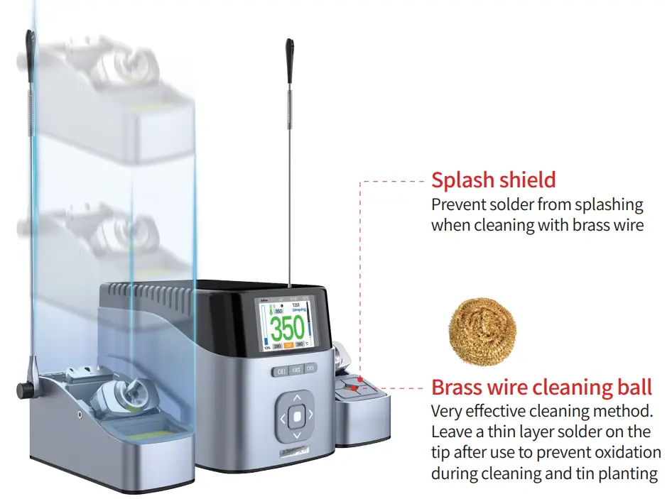 Aixun T410 Dual Channel Smart Soldering Station - Support