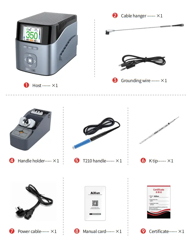 Aixun T410 Dual Channel Smart Soldering Station - packing