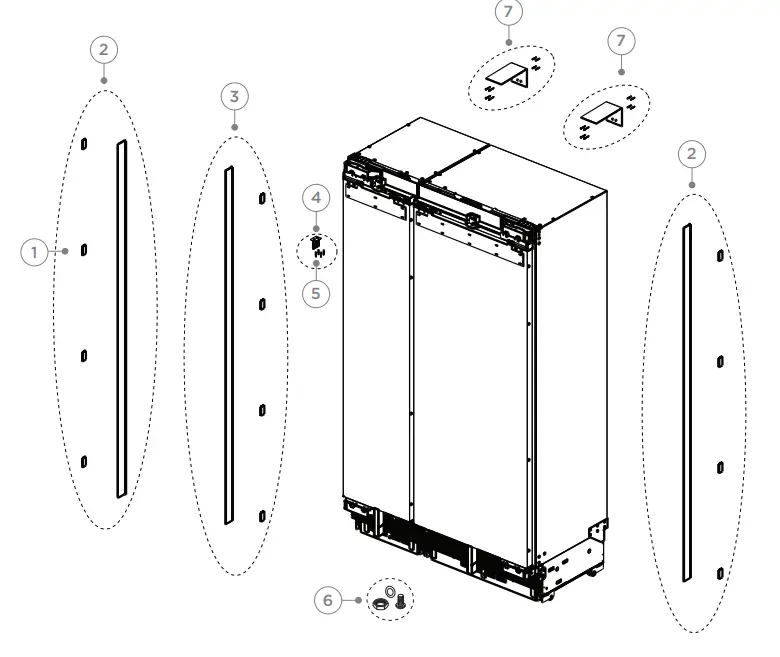 FISHER PAYKEL RS4621FLJK2 Vertical Freezer - COMPONENTS 7