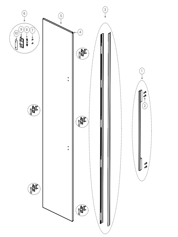 FISHER PAYKEL RS4621FLJK2 Vertical Freezer - COMPONENTS