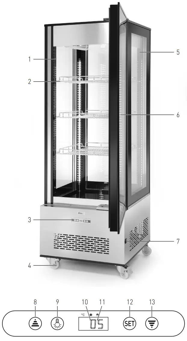Arktic 233283 Refrigerated Display Cabinets - fig 1