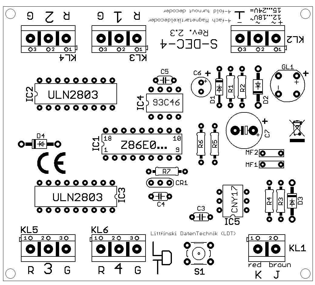 Littfinski Daten S DEC 4 DC F 4 Fold Turnout Decoder - Introduction
