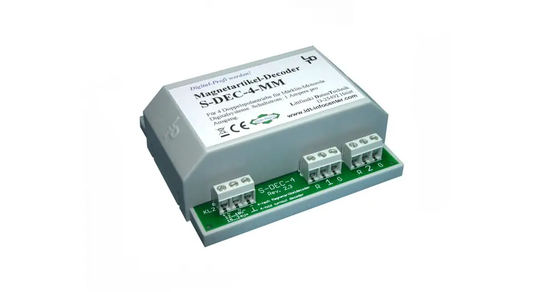 Littfinski Daten S-dec-4-mm-f 4 Fold Turnout Decoder Instruction Manual