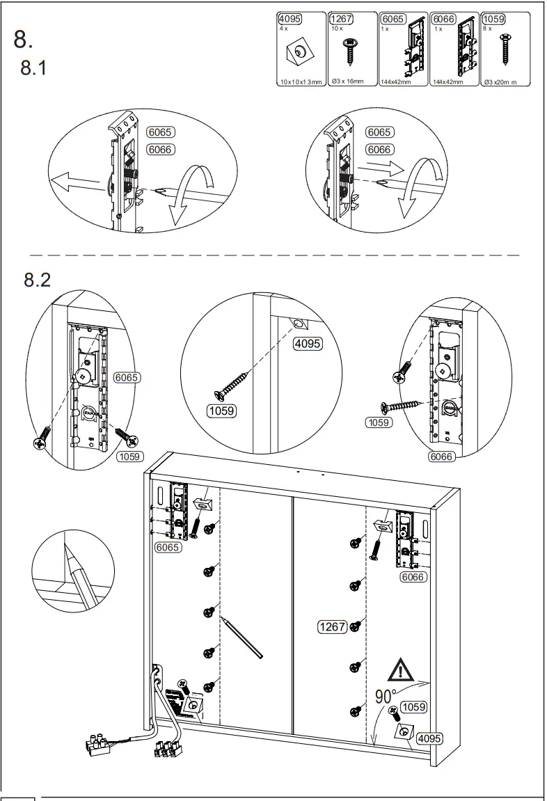 GERMANIA 2754 Mirror Cabinet - ASSEMBLY 10