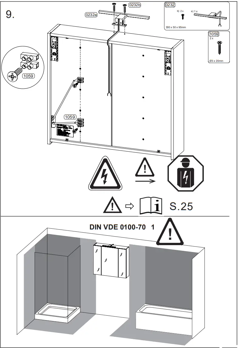 GERMANIA 2754 Mirror Cabinet - ASSEMBLY 11