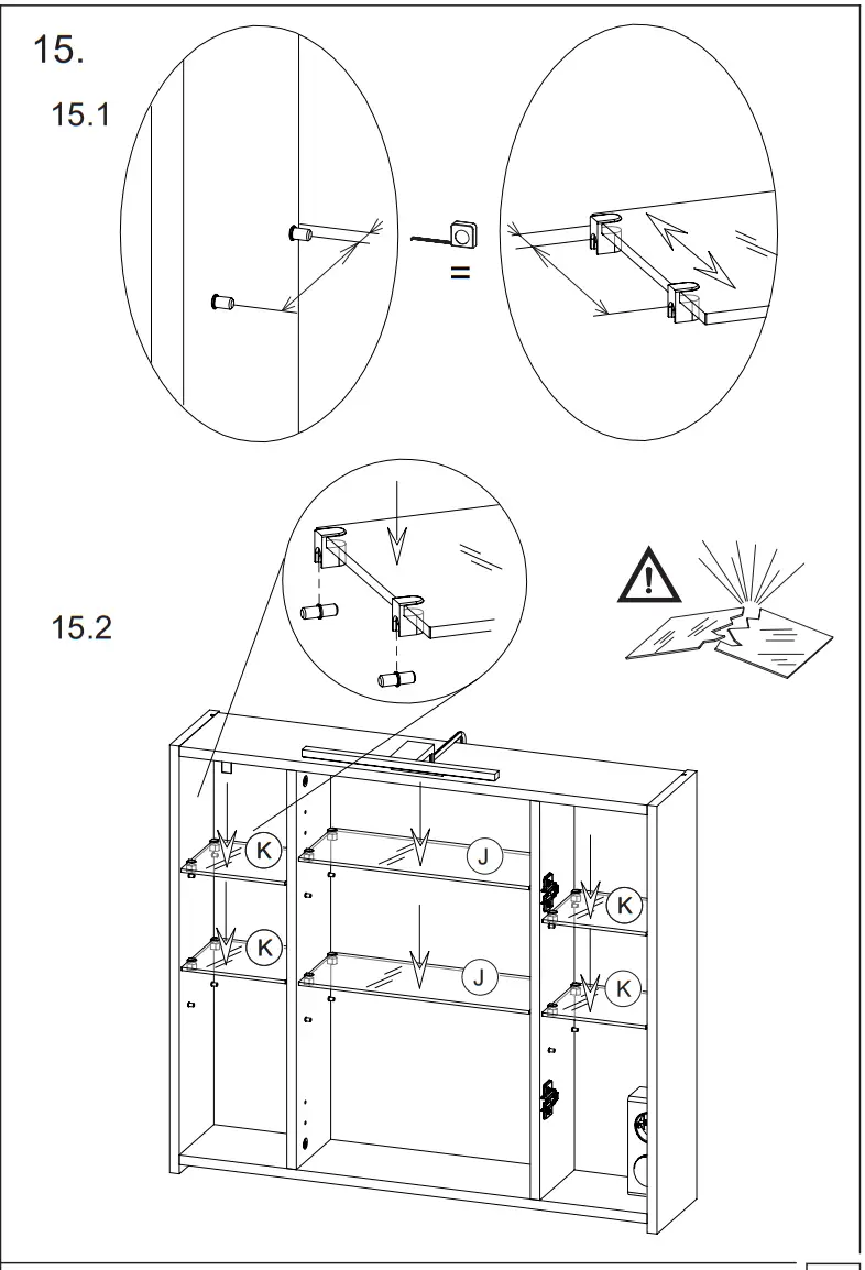 GERMANIA 2754 Mirror Cabinet - ASSEMBLY 17