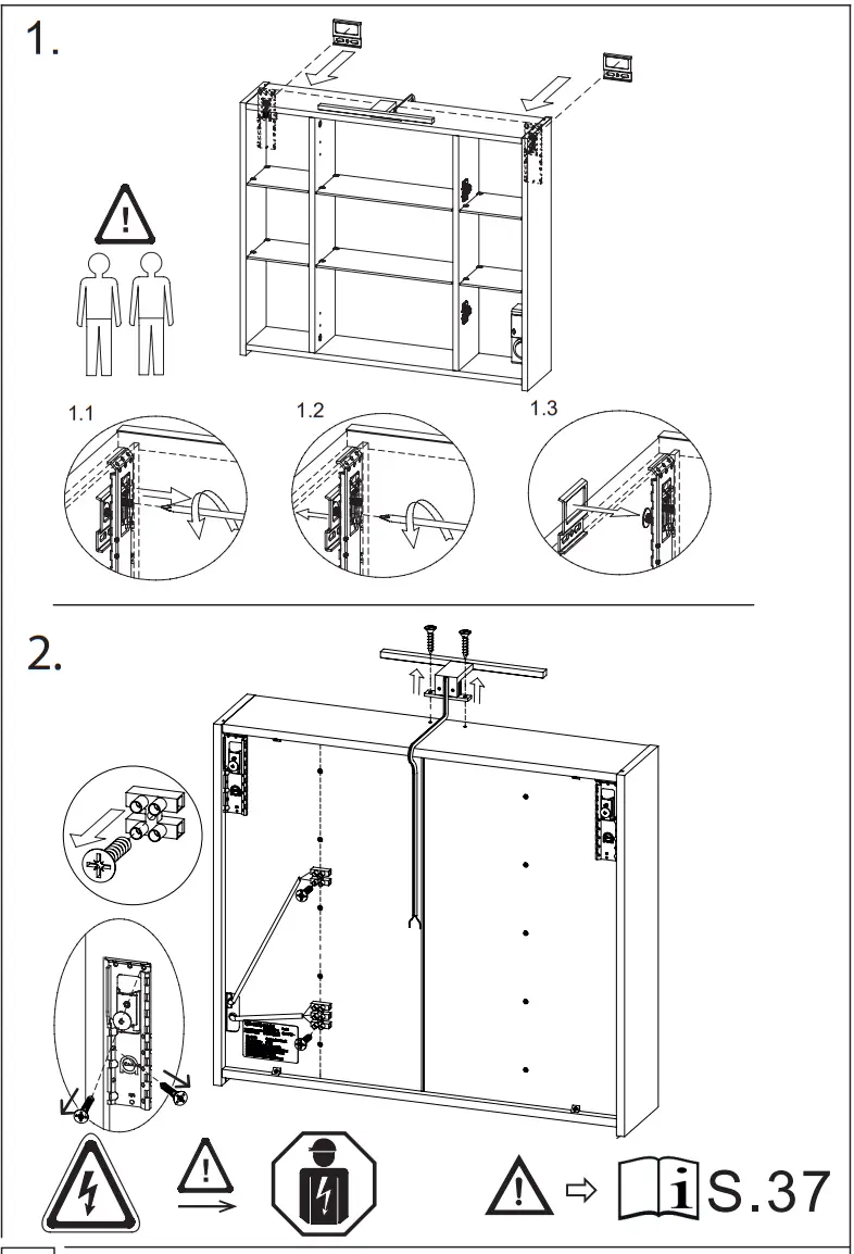 GERMANIA 2754 Mirror Cabinet - ASSEMBLY 24