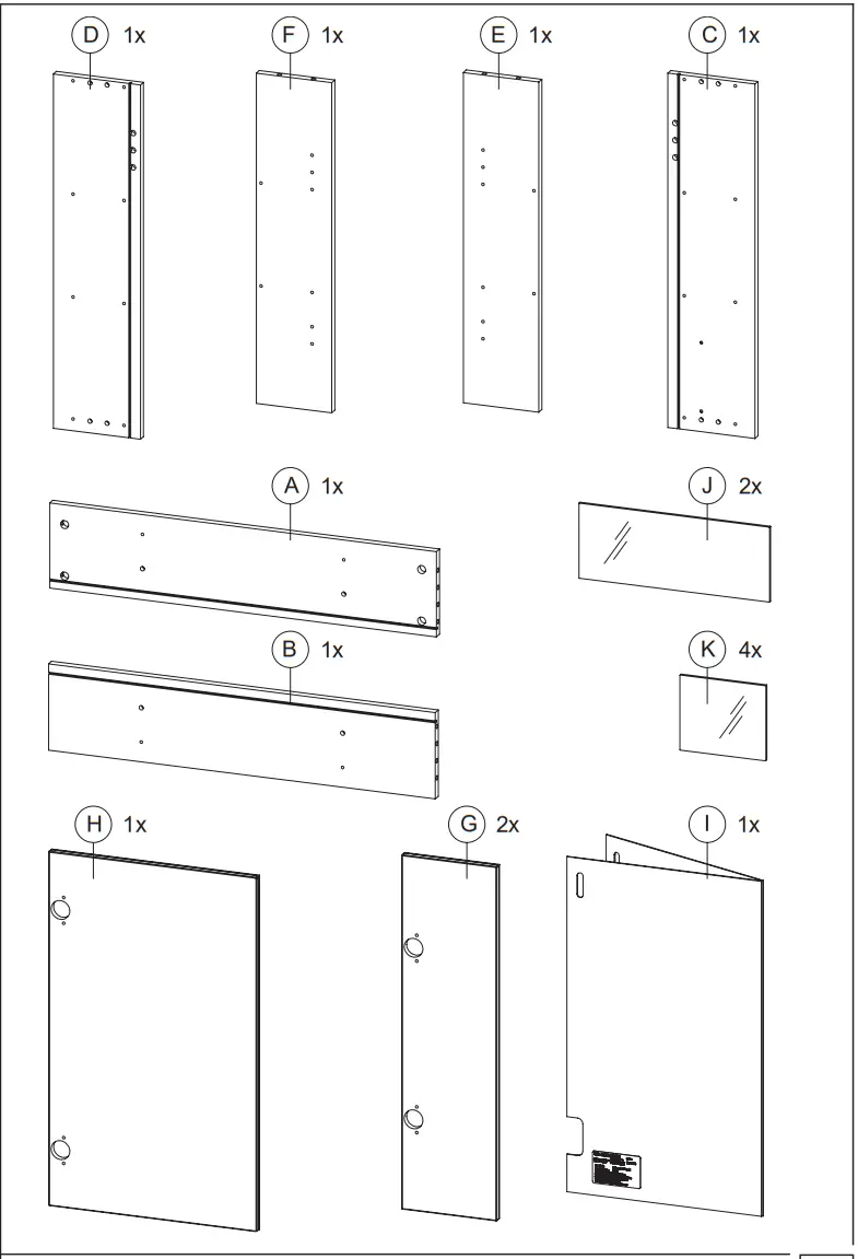 GERMANIA 2754 Mirror Cabinet - ASSEMBLY 3