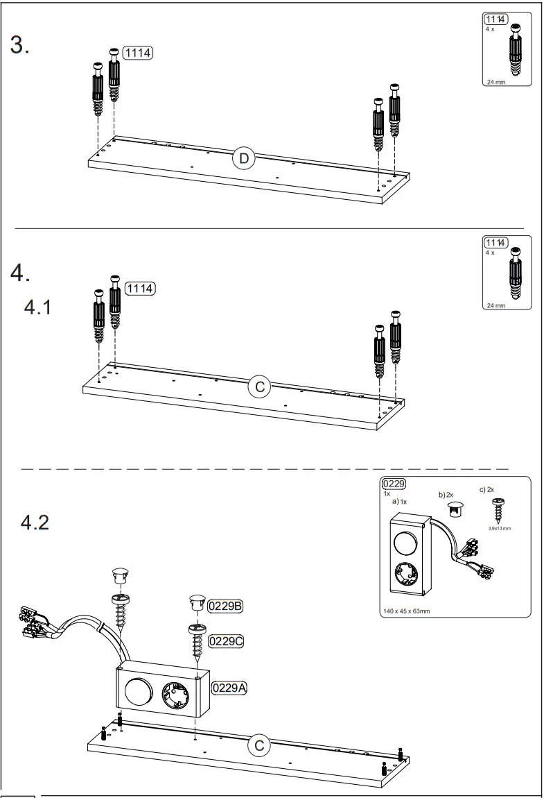 GERMANIA 2754 Mirror Cabinet - ASSEMBLY 6