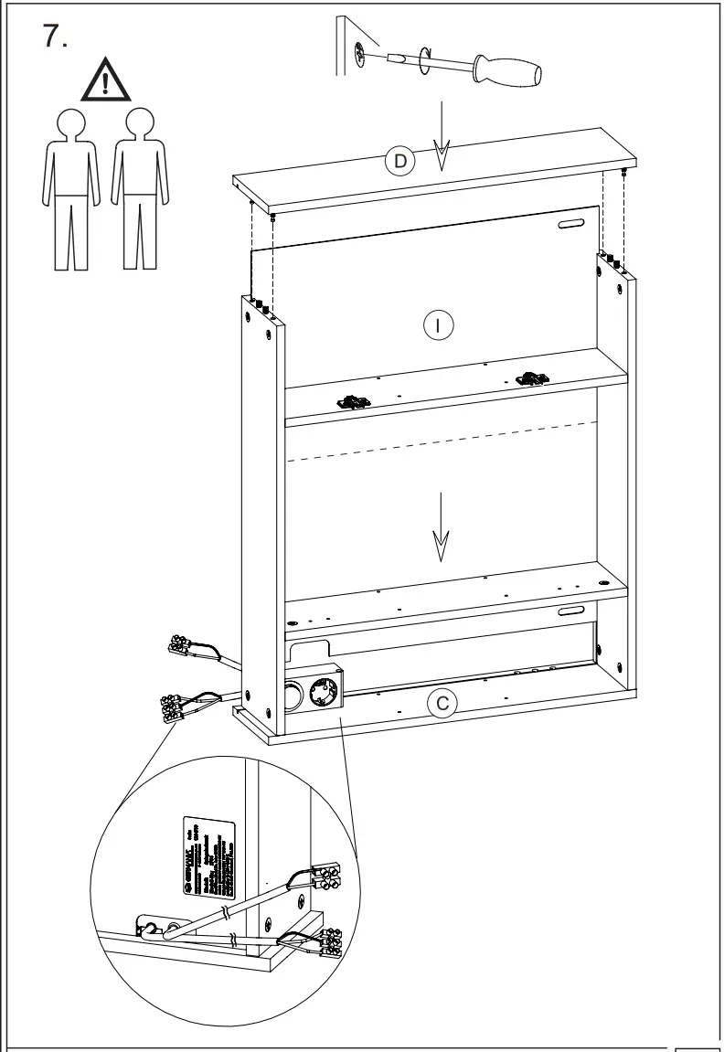 GERMANIA 2754 Mirror Cabinet - ASSEMBLY 9