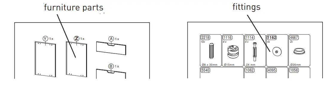 GERMANIA 2754 Mirror Cabinet - Parts