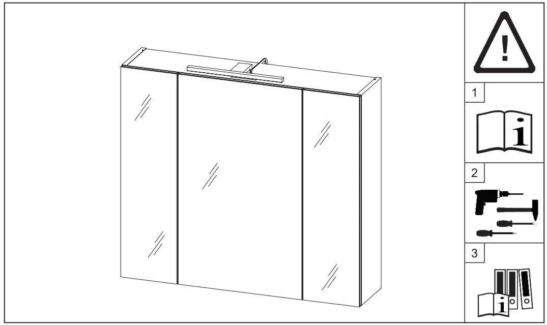 GERMANIA 2754 Mirror Cabinet