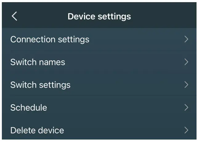 Settings Menu