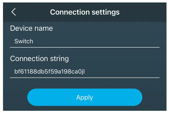 Connection Settings