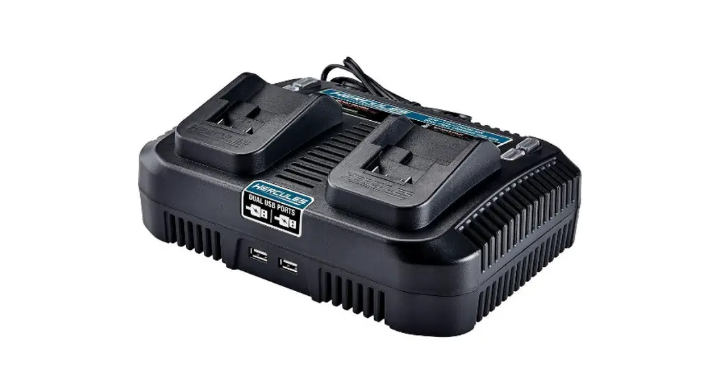 Hercules Hc06 20v Or 12v Lithium-ion Dual Port Charger With Usb Owner's Manual