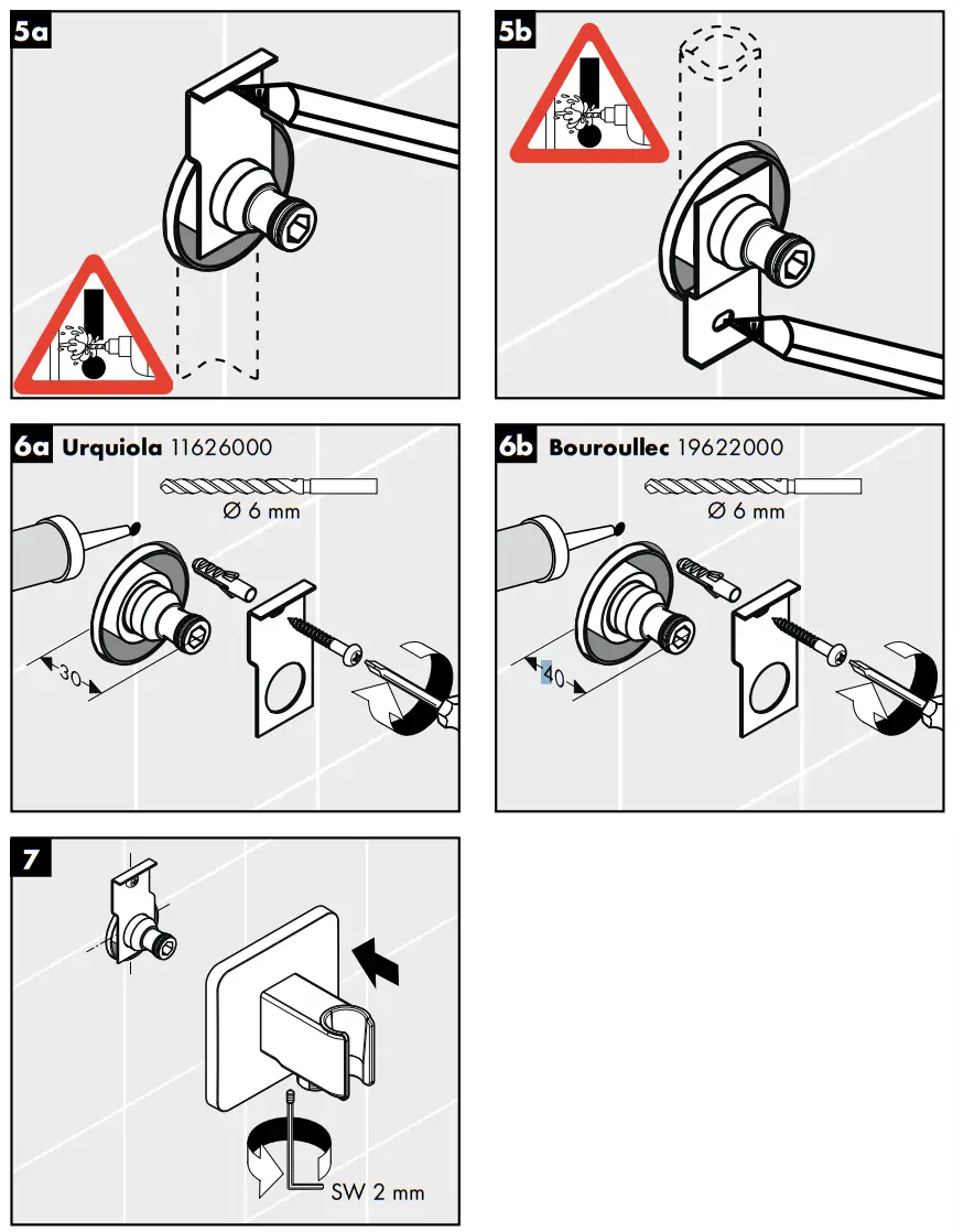 hansgrohe AXOR Urquiola Bouroullec Shower Holder Unit - figer1