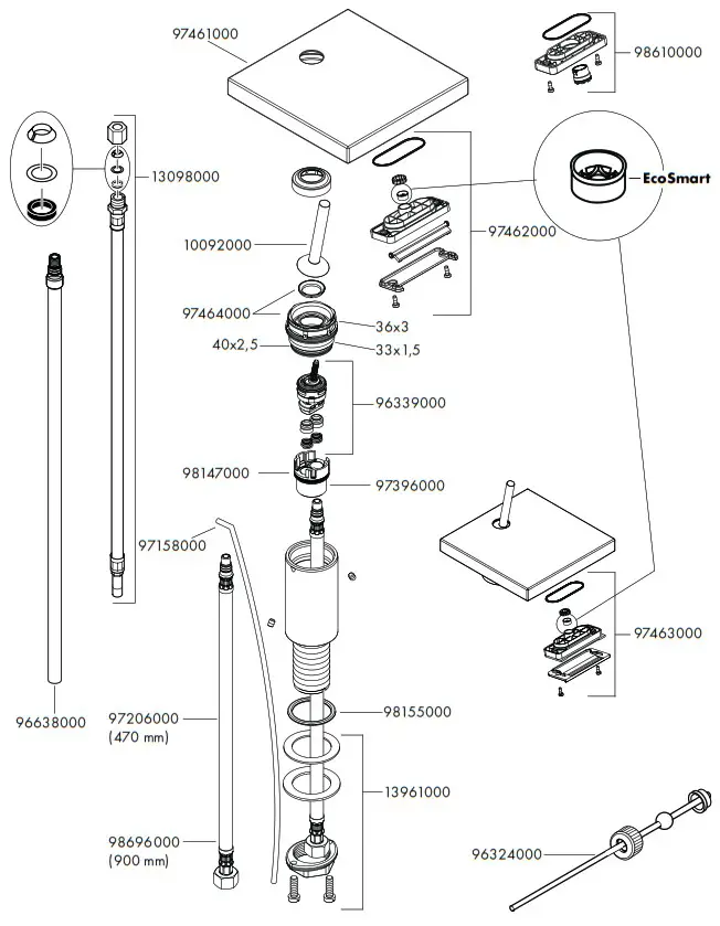 hansgrohe AXOR Starck X Basin Mixer - overview 10