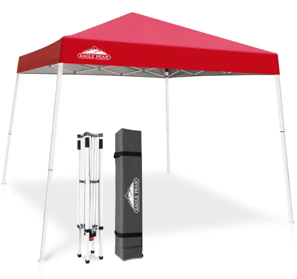 EAGLE PEAK E64EP-RED-AZ-Slant-Leg-Pop-up-Canopy-Tent-PRODUCT-IMAGE