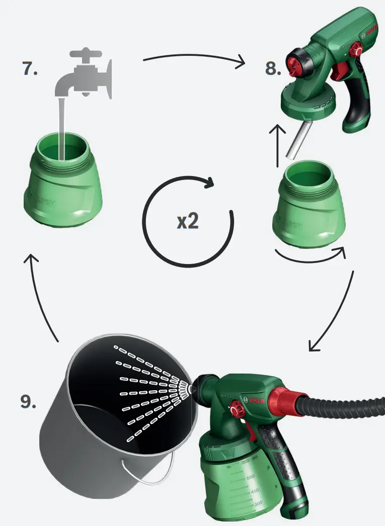 BOSCH PFS 2000 Paint Spray System - Parts 10