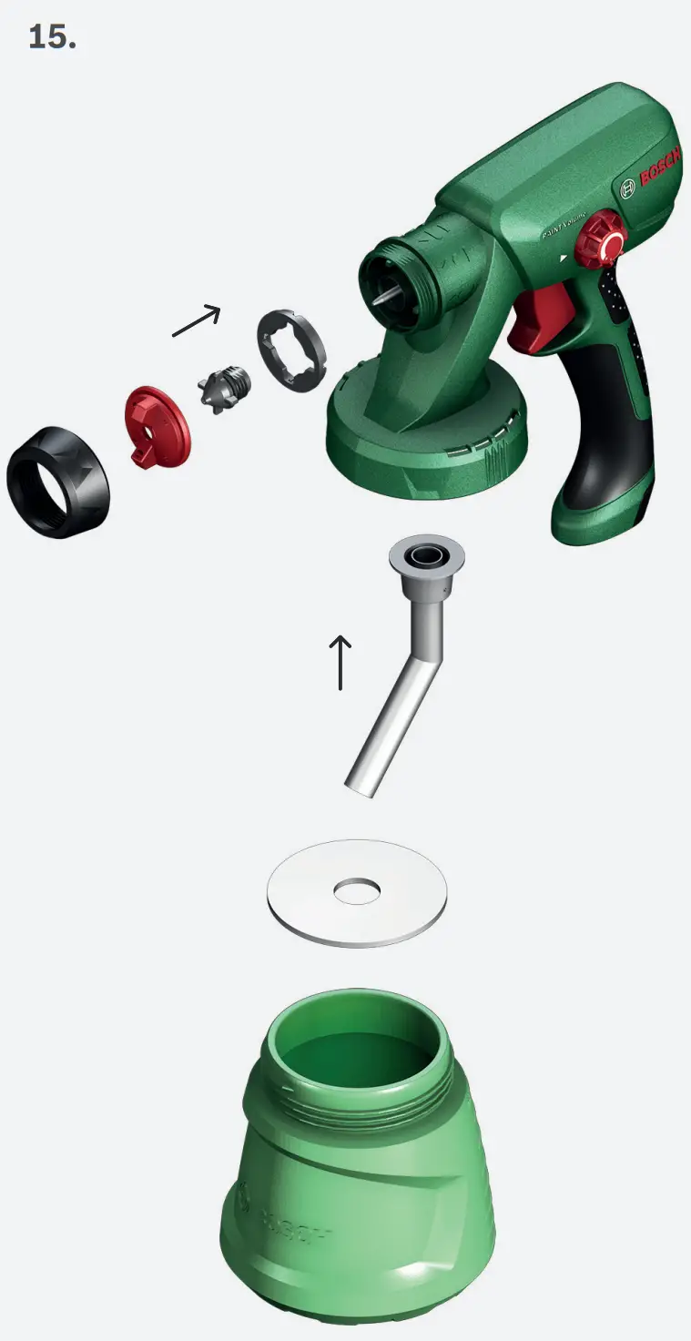 BOSCH PFS 2000 Paint Spray System - Parts 12