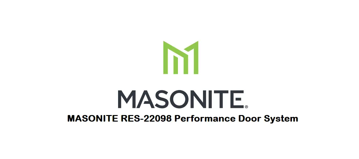 Masonite Res-22098 Performance Door System Instructions