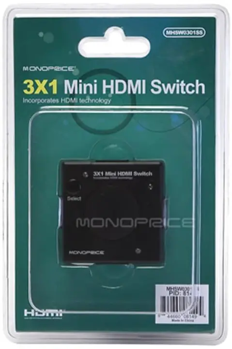 Monoprice 108149 Blackbird 3x1 HDMI 1.4 Switch-fig-1