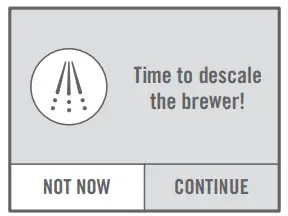 KEURIG K500 Series Coffee Maker - descale