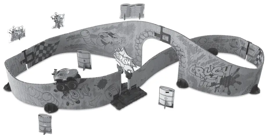 vtech 563903 Monster Truck and Track Car Racing Toy