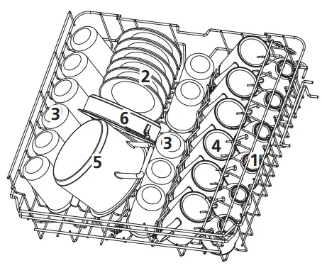Respekta GSP60TIDM Built In Dishwasher - basket