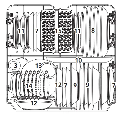 Respekta GSP60TIDM Built In Dishwasher - basket1