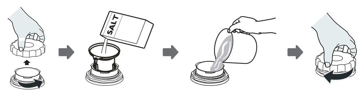 Respekta GSP60TIDM Built In Dishwasher - salt