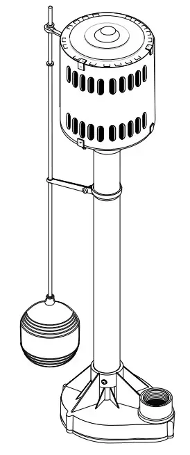 PENTAIR P33A1 Hydromatic Pedestal Sump Pump -