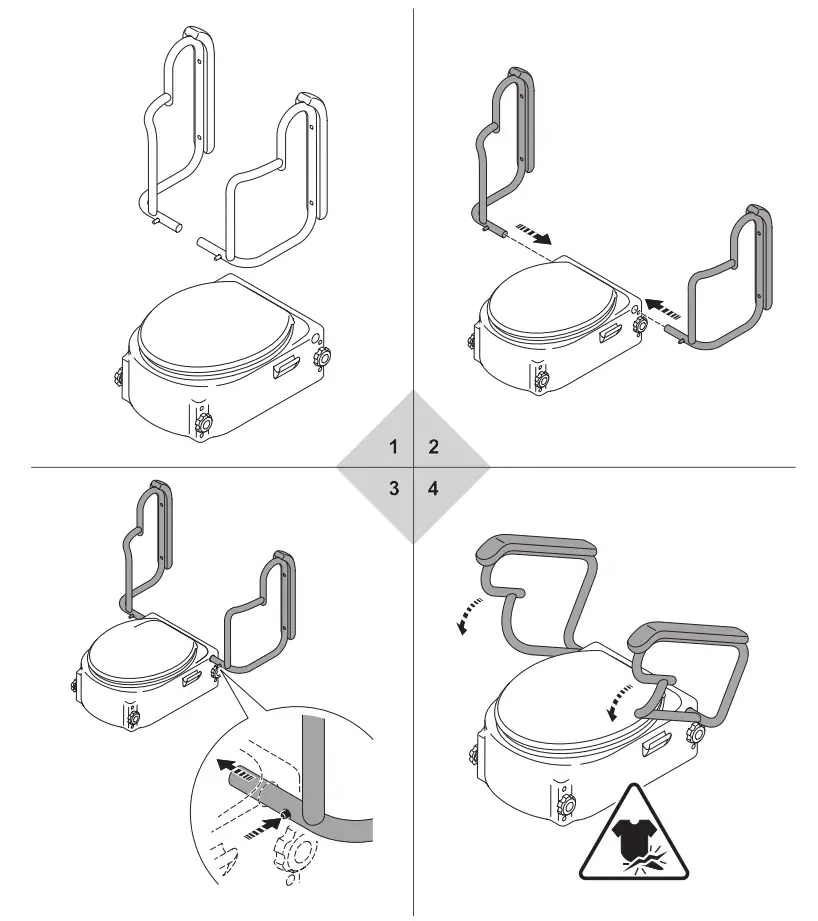 Armrests assembly and/or adjustment