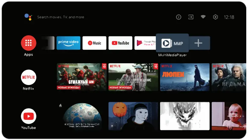 KIVI 32H740NB Smart TV - MULTIMEDIA PLAYER