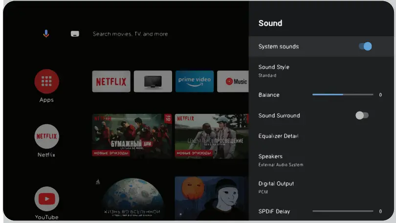 KIVI 32H740NB Smart TV - SOUND