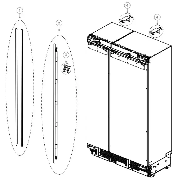 DOUBLE INSTALLATION COMPONENTS