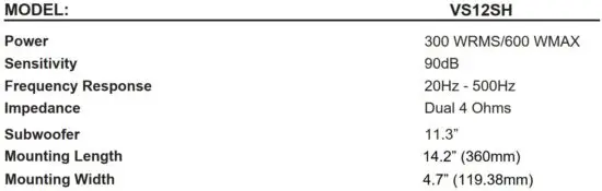 FIG 1 Specifications