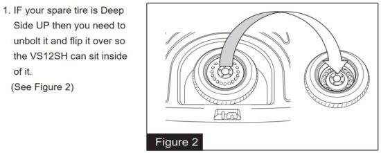 FIG 4 FLIP OVER THE SPARE TIRE