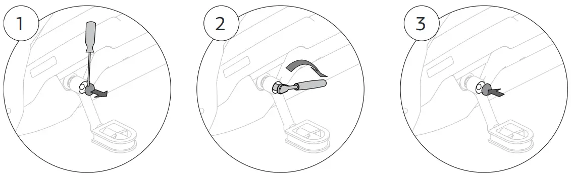 BERG Rally DRT Yellow 3 Gears - Crank adjustment