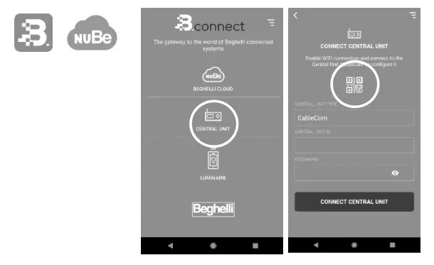 Beghelli 12128C Central Logica Compact SD LGFM Control Unit - CENTRAL CONFIGURATION VIA APP