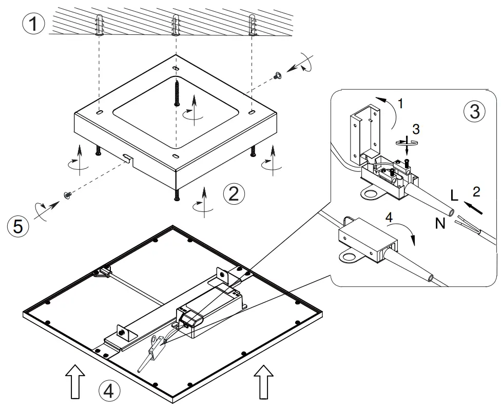 RL R62864587 Gamma Ceiling Light - fig