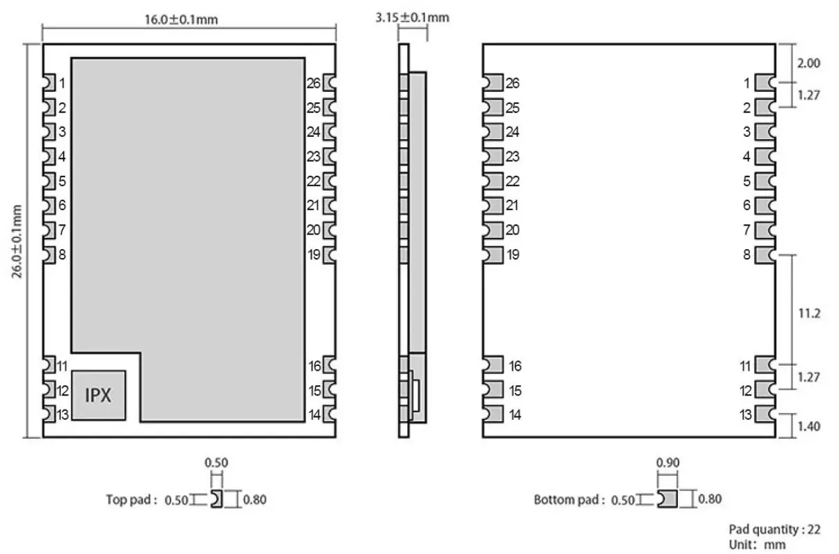 EBYTE E01-2G4M27D Wireless RF Transceiver - Fig 2
