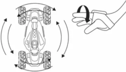 FENGMA Single 114 Twelve Channel Stunt Twisting Remote Control Car - d5