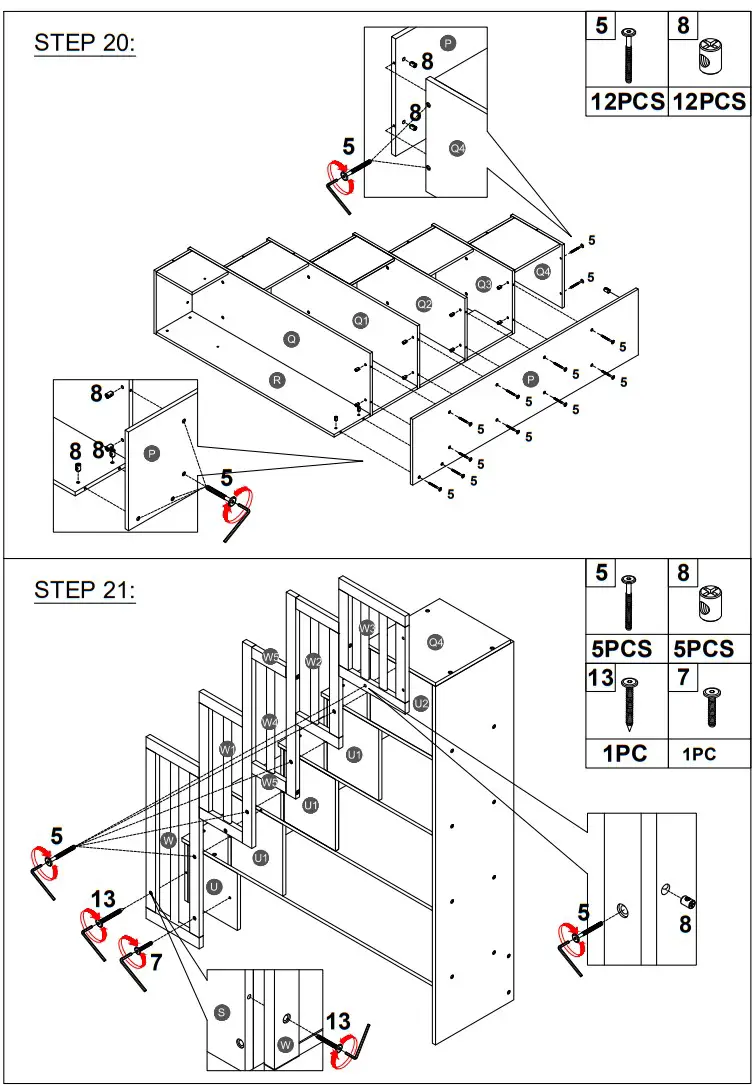 Angel Sar AD000158 Bunk Bed with Stair - fig 7