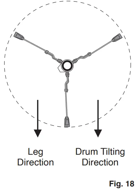 Pearl Roadshow Jr. 5-piece Complete Drum Set Instruction Manual Snare Stand Assembly