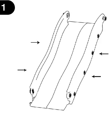 Unbranded LMM283012C 6-in-1 Blue Toddler Slide Kids Playground Climber Playset - Assambly