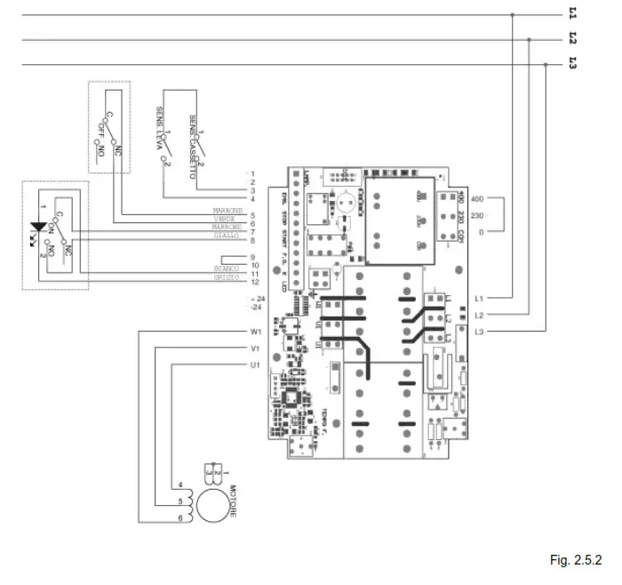 SIRMAN HP 2 Heavy Duty Hard Cheese Grater - electrical diagram