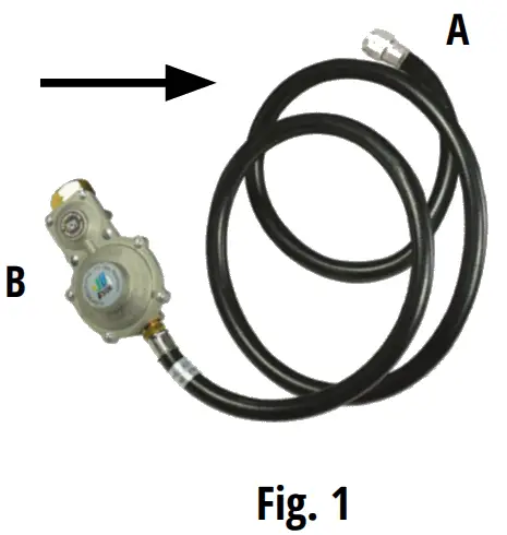 KONNER SOHNEN KS 2100iG S Inverter Generators - Connect the LPG hose