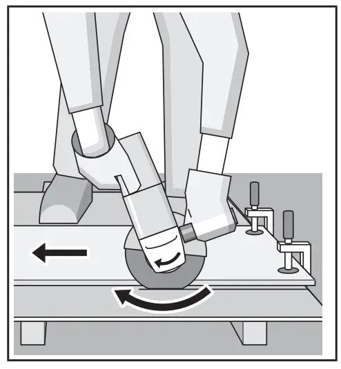 BOSCH GWS 18V 15 C Angle Grinder - Cutting stone